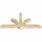 Ekena Millwork Redmond Rough Sawn Timber Gable Bracket, Douglas Fir, 60"W x 30"H x 4"D x 4"F, 12/12 Pitch GBW060X30X0404RED00RDF - alternate 3